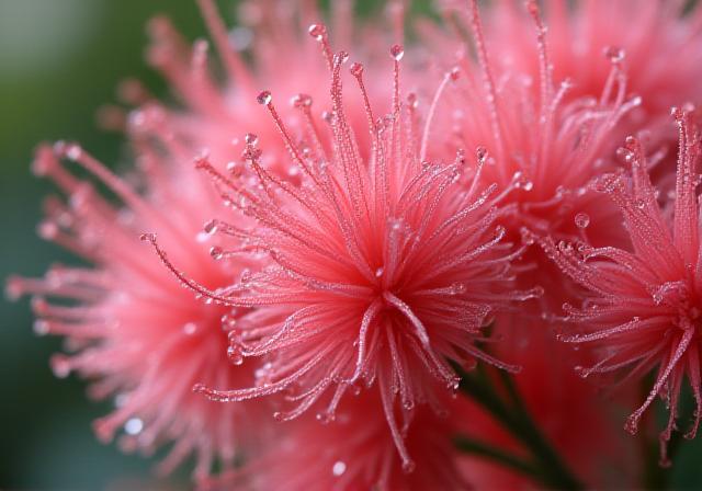 Intricate Grevillea blooms