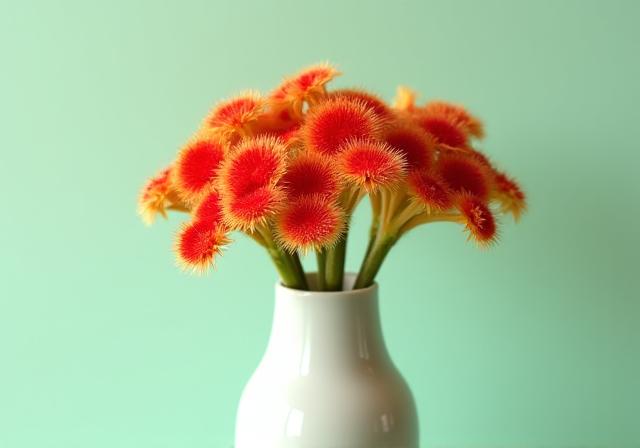 Vibrant Kangaroo Paw floral detail
